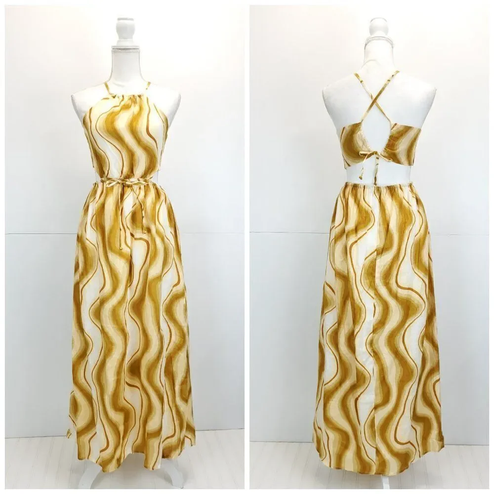 FAITHFULL THE BRAND La Piedra Maxi Dress in Talamanca Print